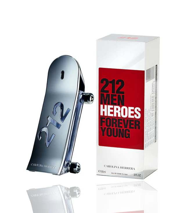 Carolina Herrera 212 Men Heroes Forever Young 90ml EDT for Men - Image 2
