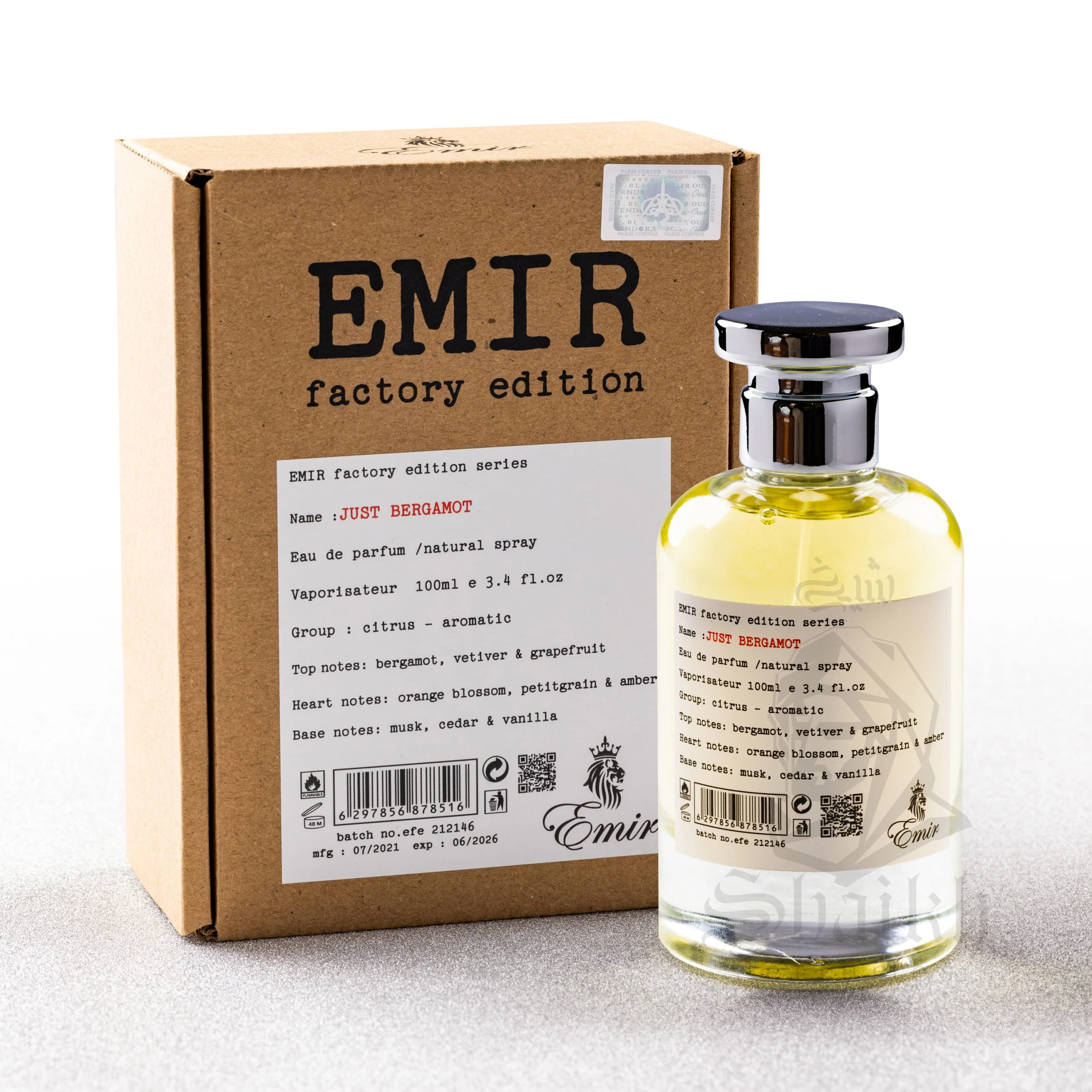 Emir Just Bergamot 100ml EDP for Men & Women