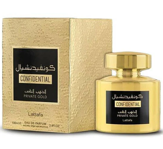 Lattafa Confidential Private Gold 100ml EDP for Men & Women
