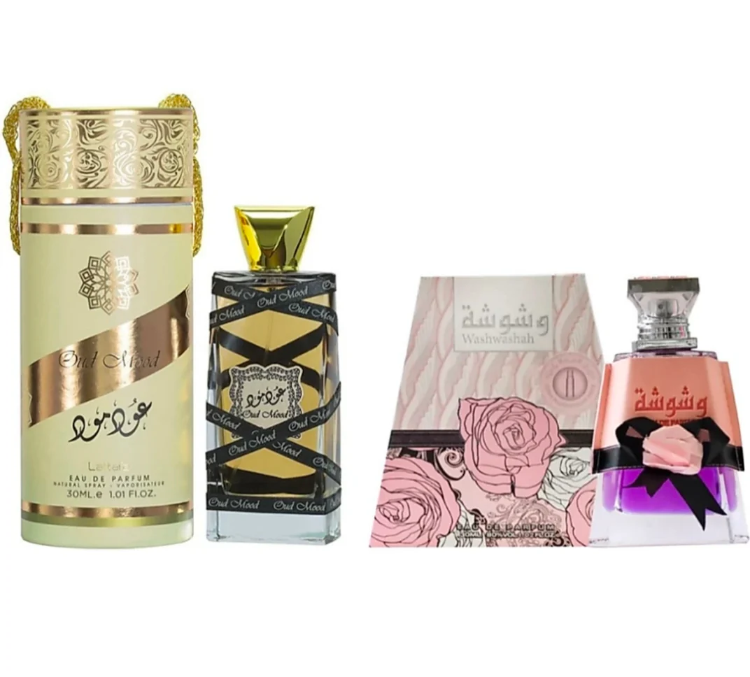 Lattafa Oud Mood & Washwasha 60ml Combo Pack (30ml x 2) for Men & Women