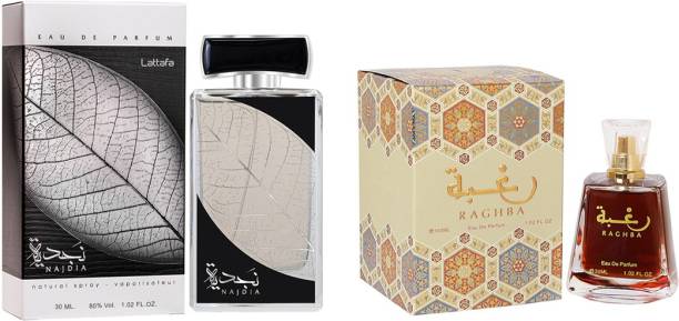 Lattafa Raghba & Najdia 60ml Combo Pack (30ml x 2) for Men & Women