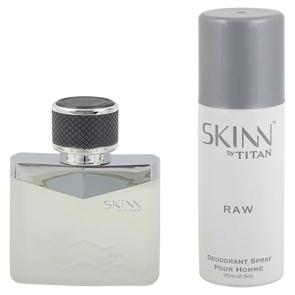 Titan Skinn Raw Coffret for Men 50ml Perfume & 75ml Deodorant - Image 2