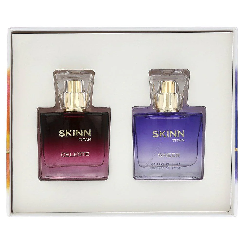 Titan Skinn Sheer and Celeste Gift Set EDP 50ml (25ml x 2) - Image 3